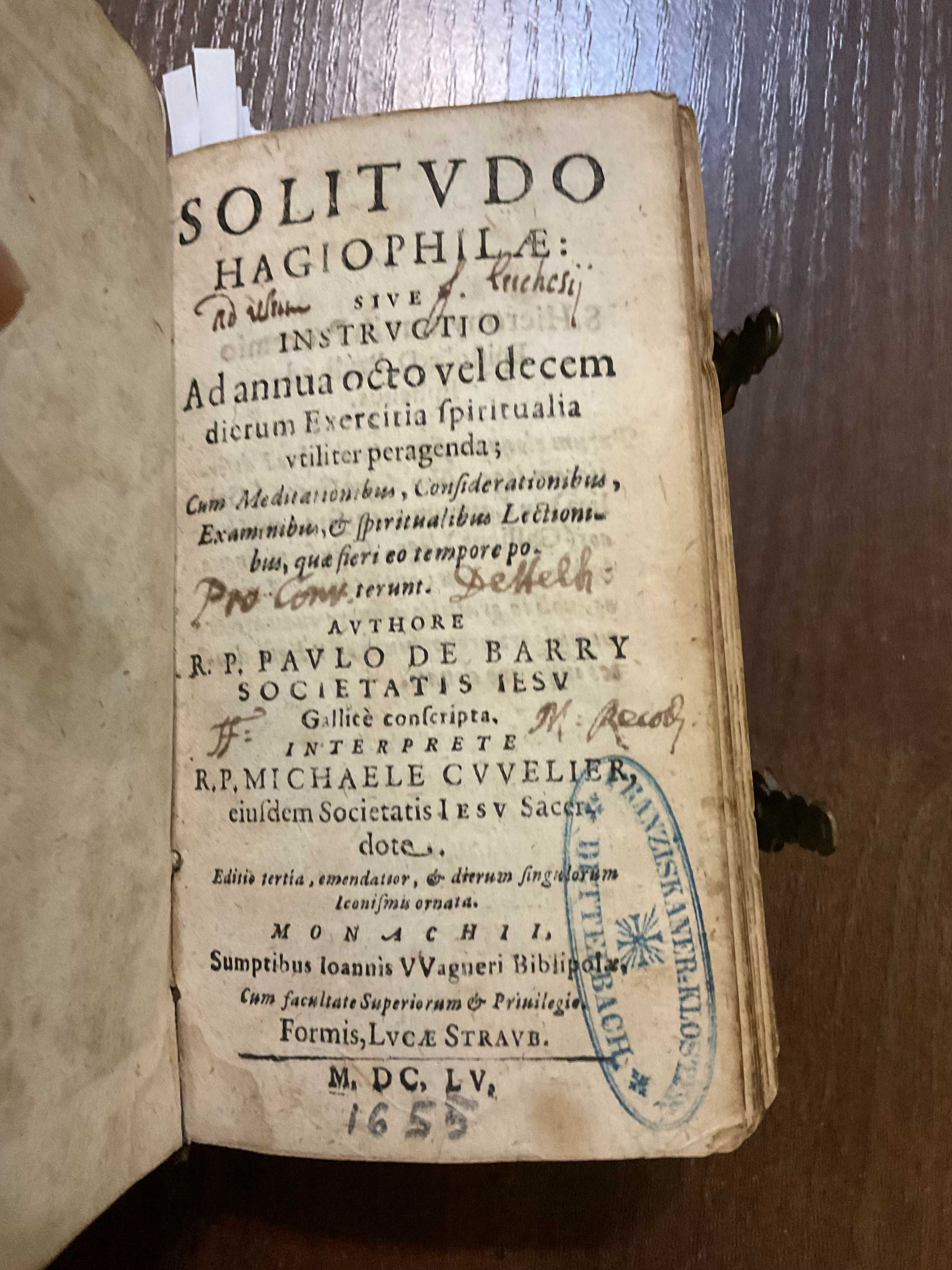 Мюнхен 1655 Solitudo Hagiophilae Стародрук (гравюри)