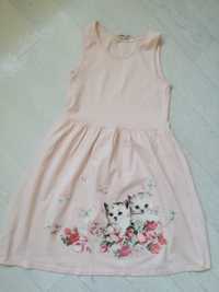 Sukienka bawełniana H&M, rozmiar 134-140