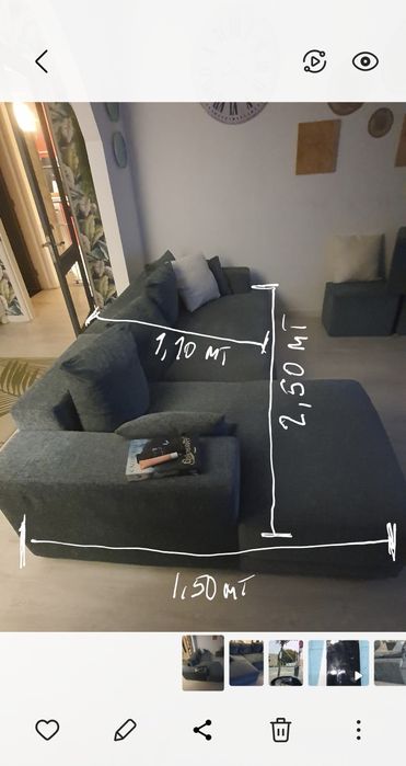 Sofá como novo remodelado.