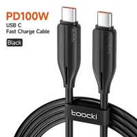 Kabel Toocki 3M do 100W USB A lub C do ładowania tel, laptopa itp.