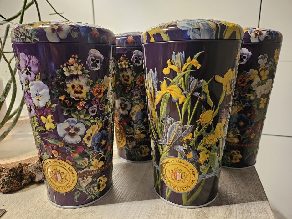 Puszka na herbatę, Wazon, Chelton, 4szt.