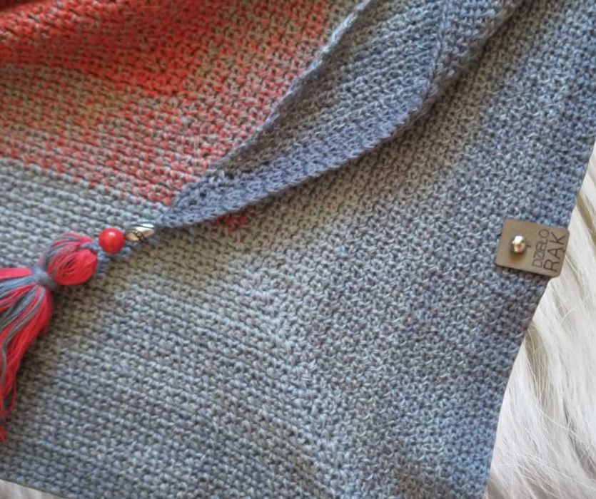 Chusta na szydełku, handmade, na prezent, rękodzieło