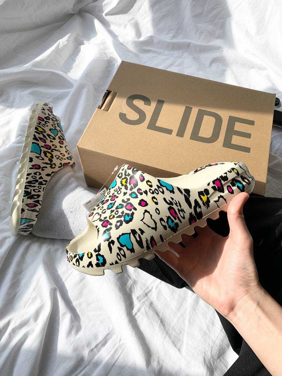 АКЦІЯ! Жіночі шльопанці Adidas Yeezy Slide Leopard (37-22,5 см)