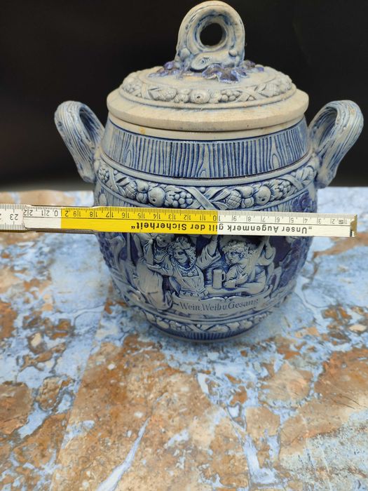 Duża ceramiczna Bola  - Pięknie zdobiona 4 Litry - Design Osłonka 2750