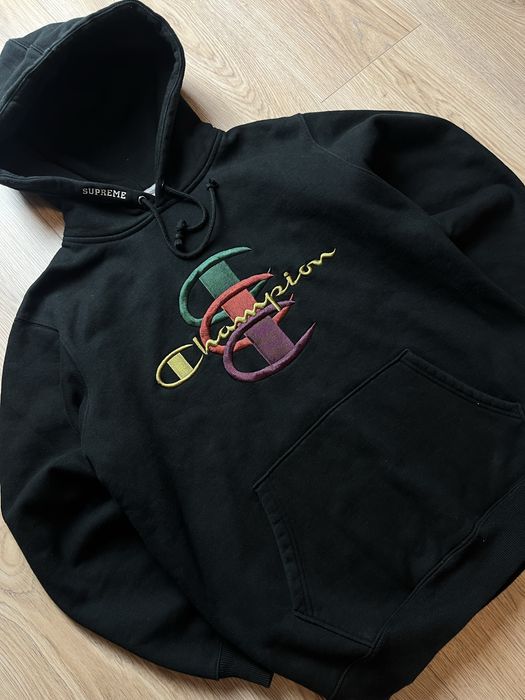 Supreme Champion Stacked C Bluza z kapturem Hoodie Designer Rap