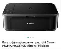 БФП принтер Canon Pixma MG3640S with Wi-Fi, duplex Black