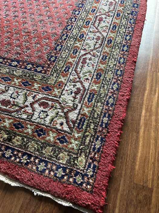 Tapete oriental indiano,em pura lã feito à mao,original,lavado.300x200