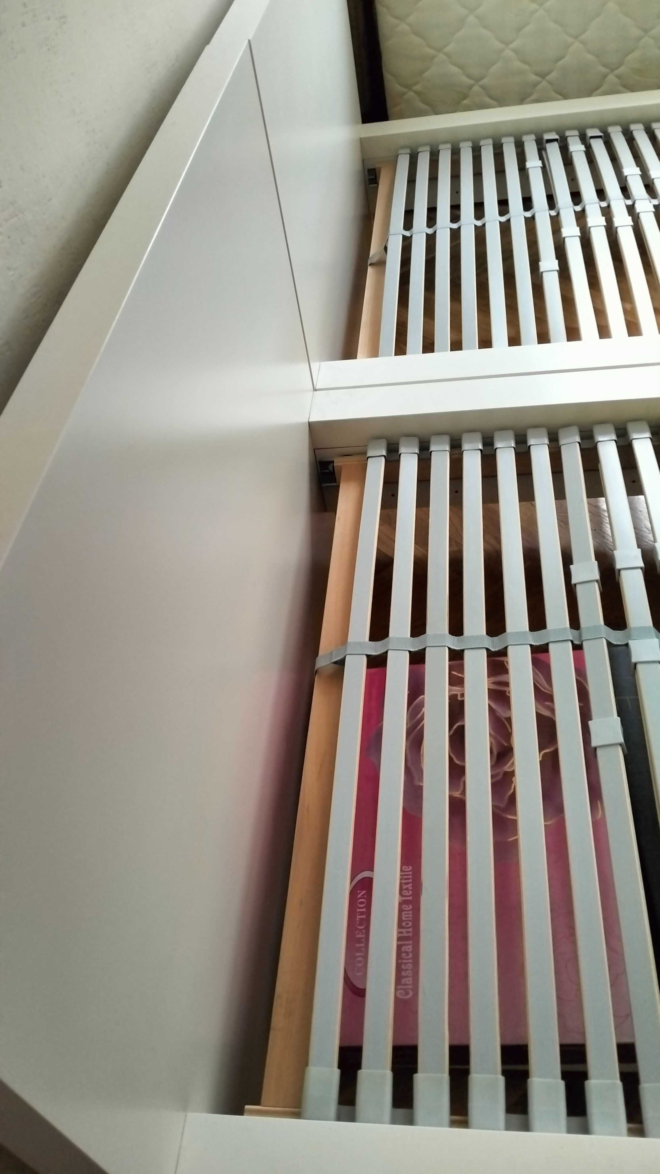 Łóżko 90x200 Ikea Malm ze stelażem 2x