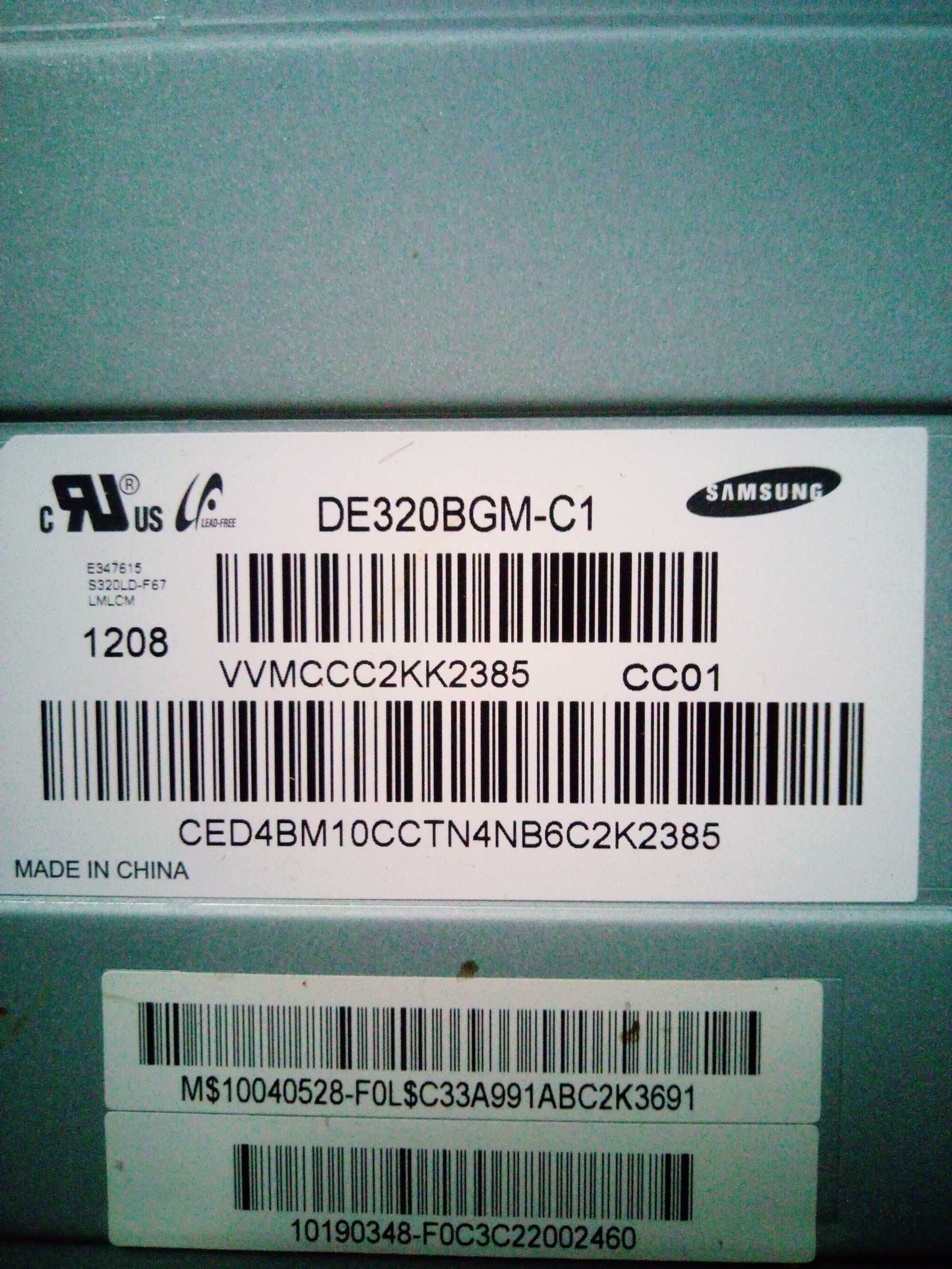 Подсветка на  SAMSUNG UE32EH5300W матрица DE320BGM-C1 мало работала.