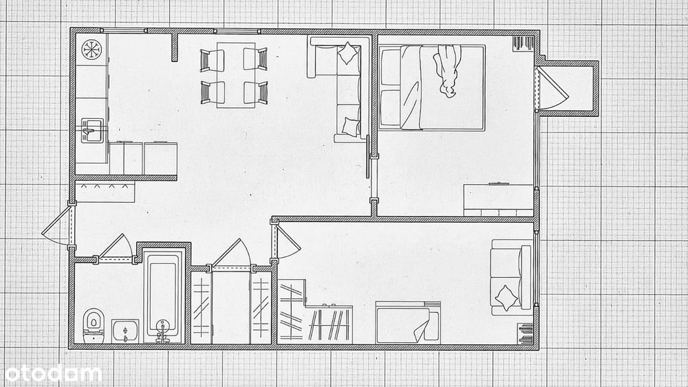 BEZPOŚREDNIO. Sprzedam kompaktowe 3 pokojowe mieszkanie na Mokotowie