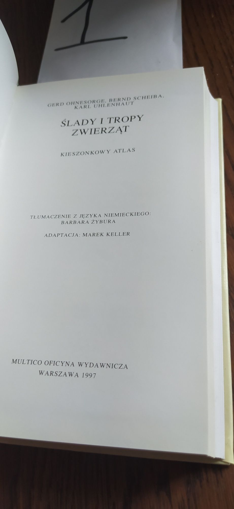 Ślady i tropy zwierząt G. Ohnesorge, B. Scheiba