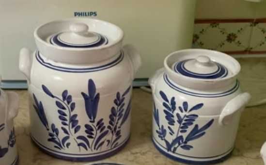 Ceramica  - potes Açores - pintado a mão