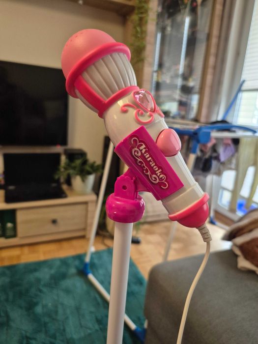 Mikrofon karaoke smiki ze stojakiem