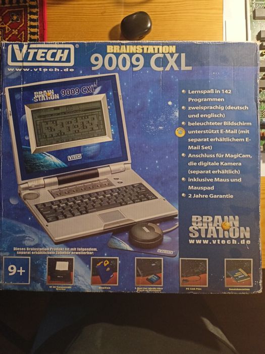 Stary laptop zabawka Vtech brainstation 9009 CXL atari commodore