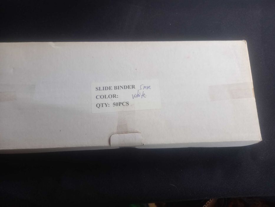 Baguetes de encadernação 5mm (preço por caixa)