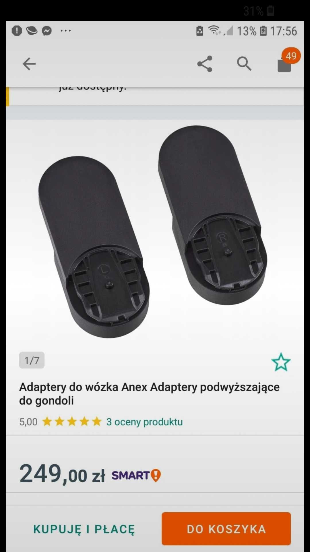 Adaptery do wózka