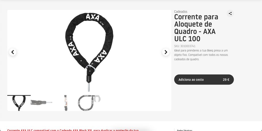 bicicleta elétrica BEEQ . valor original do conjunto 1490€