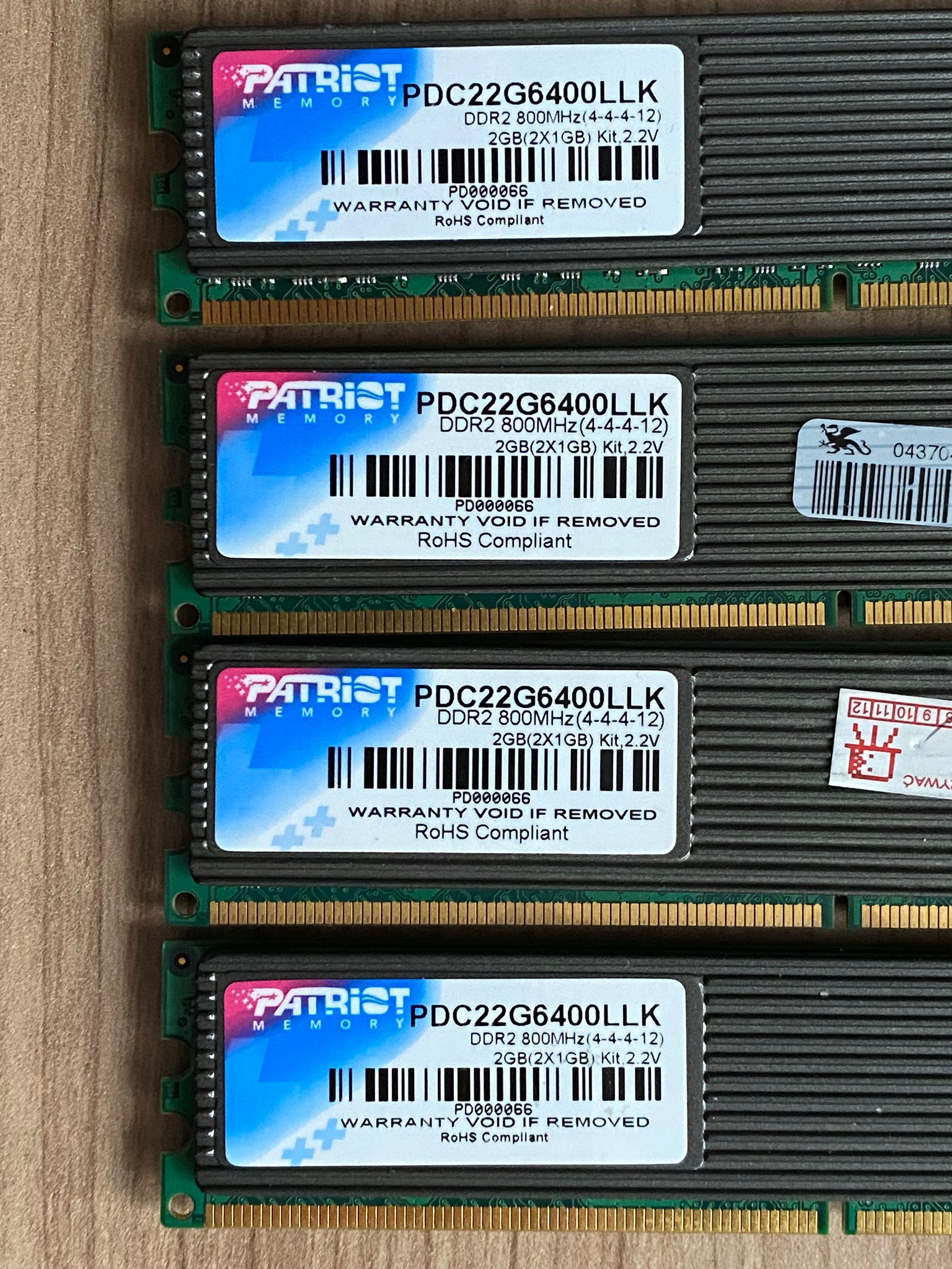 RAM Patriot DDR2 800MHz 2x 2x1GB 4GB