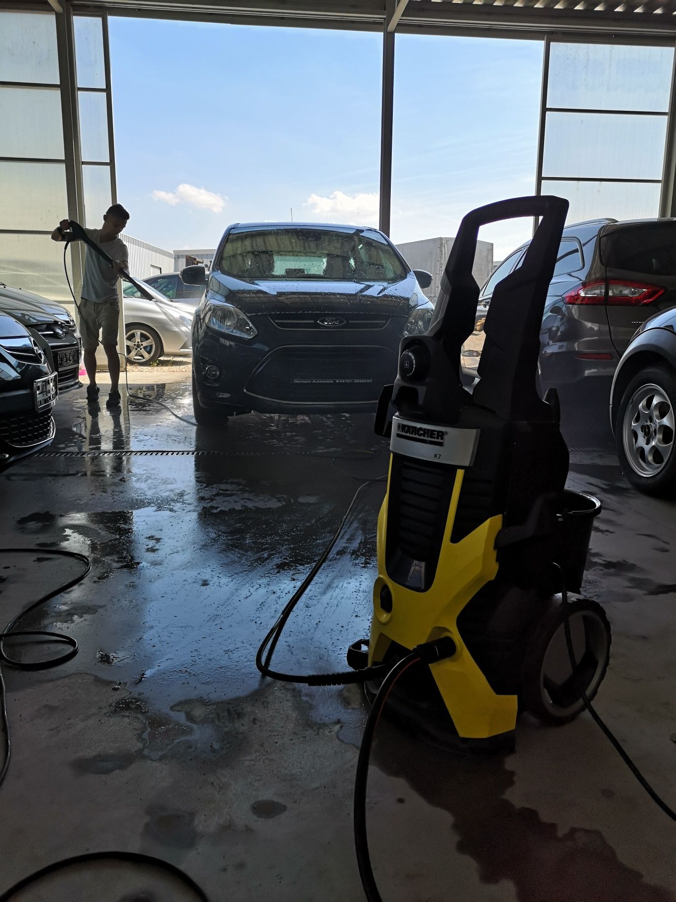 Mobilna myjnia parowa kercher pranie tapicerki, ozonowanie