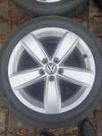 Alufelgi kola Oryginalne VW Audi Seat Skoda 5 112 17 cali+ opony lato