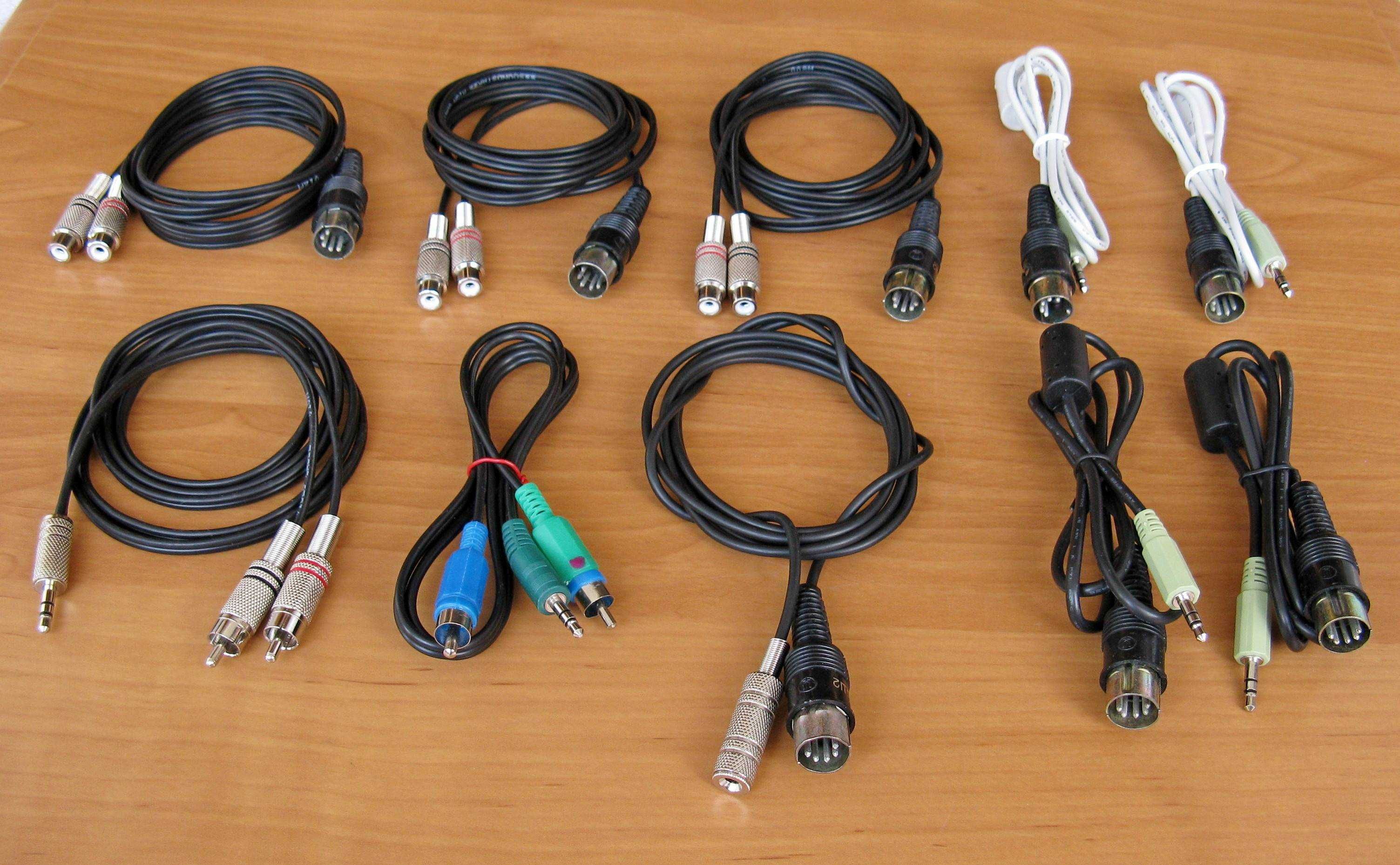Кабель переходник mini jack 3.5 -din 5pin -rca