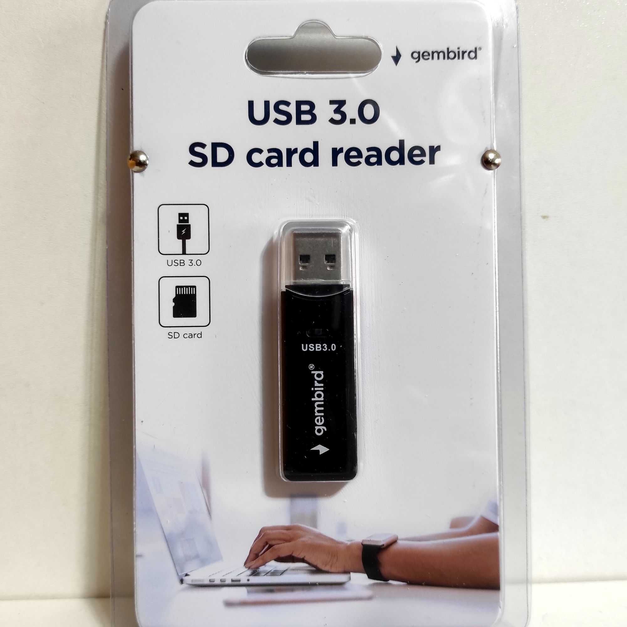Кардридер card reader Gembird UHB-CR3-01 USB 3.0-SD/MicroSD. Новый!