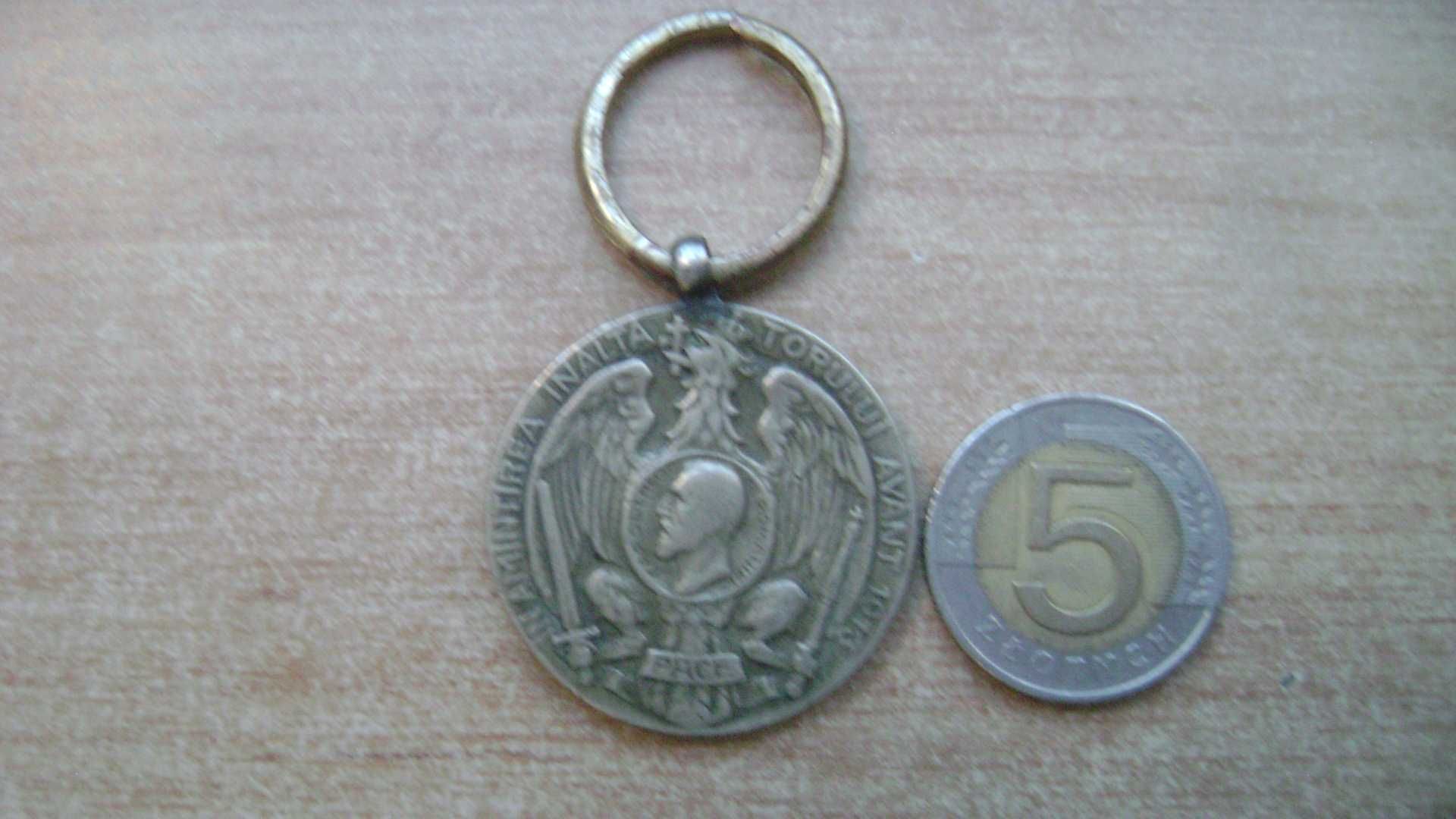 Starocie z PRL - Militaria = Medal z Rumunii z 1913r. Oryginał