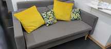 sofa używana szara