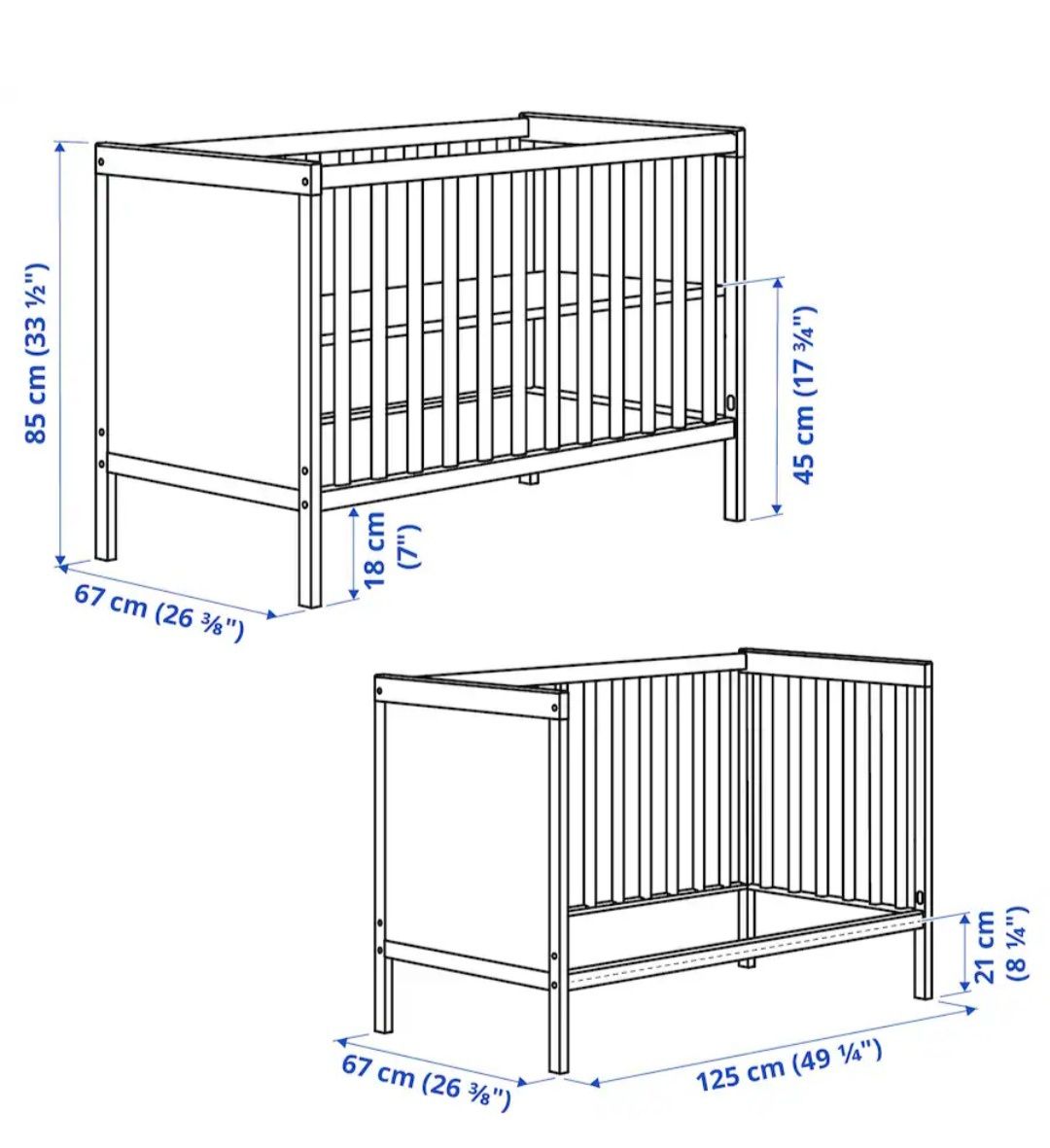 Berço / modelo Sundvik ikea+colchão
