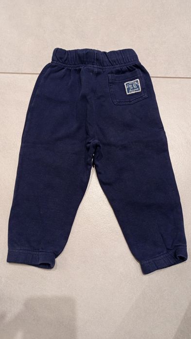 Granatowe ciepłe dresy NEXT spodnie 92 cm 1,5-2 lata
