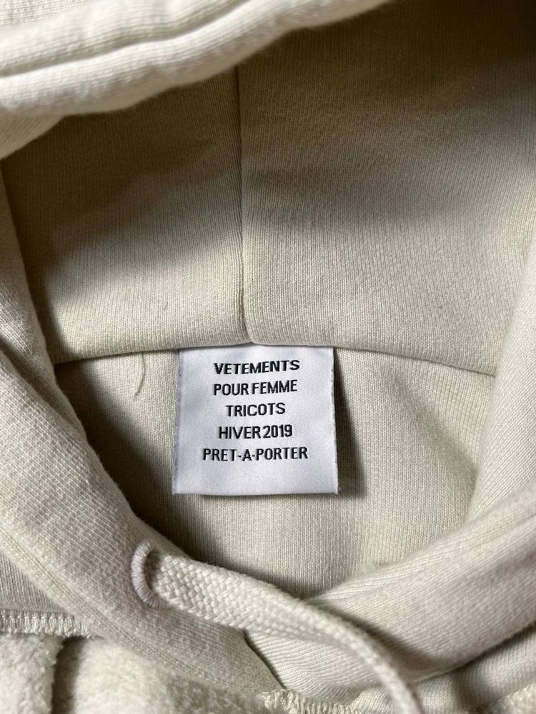 Vetements hoodie outside