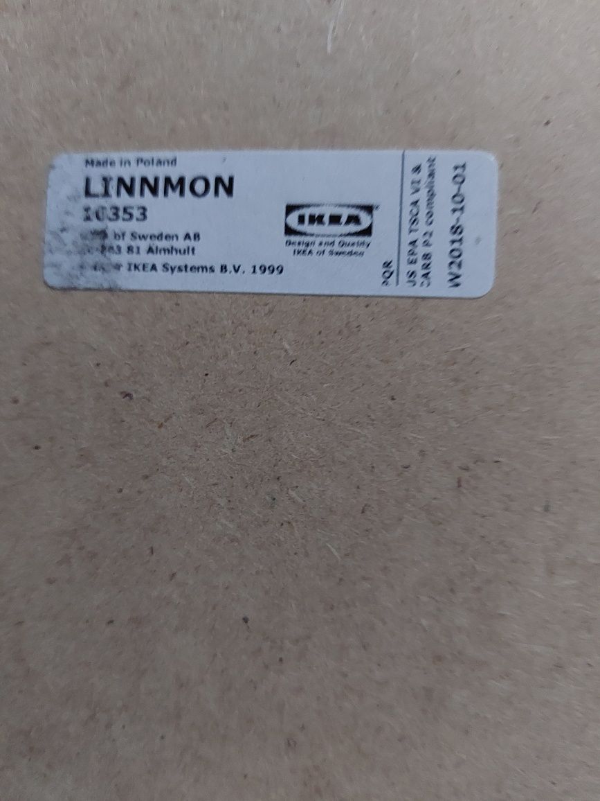 Blat Ikea Linnmon w kolorze czarnobrązowym,