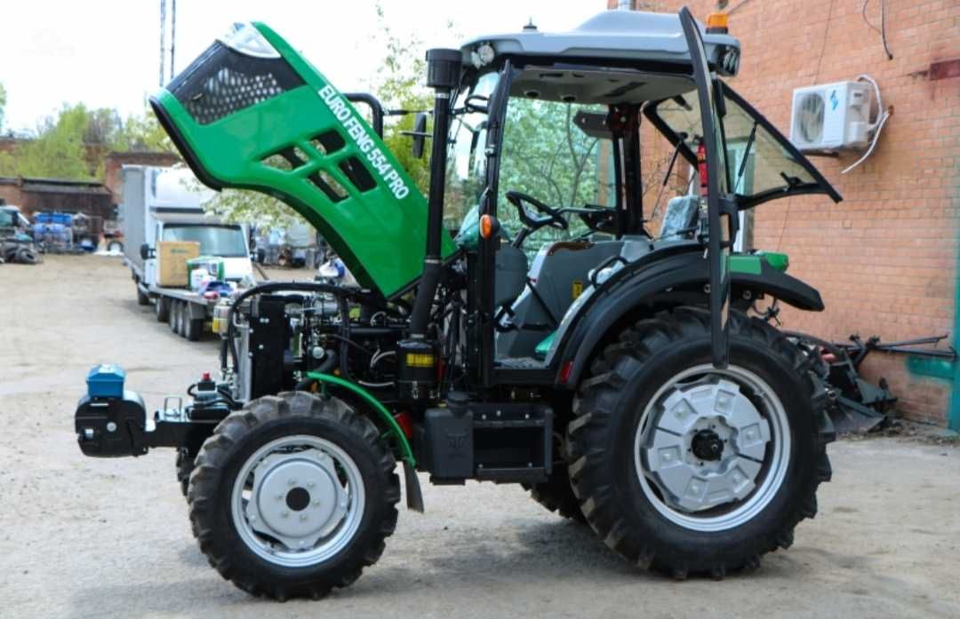 Мінітрактор Euro feng 554  Реверс Кондиціонер Примусова гідравліка