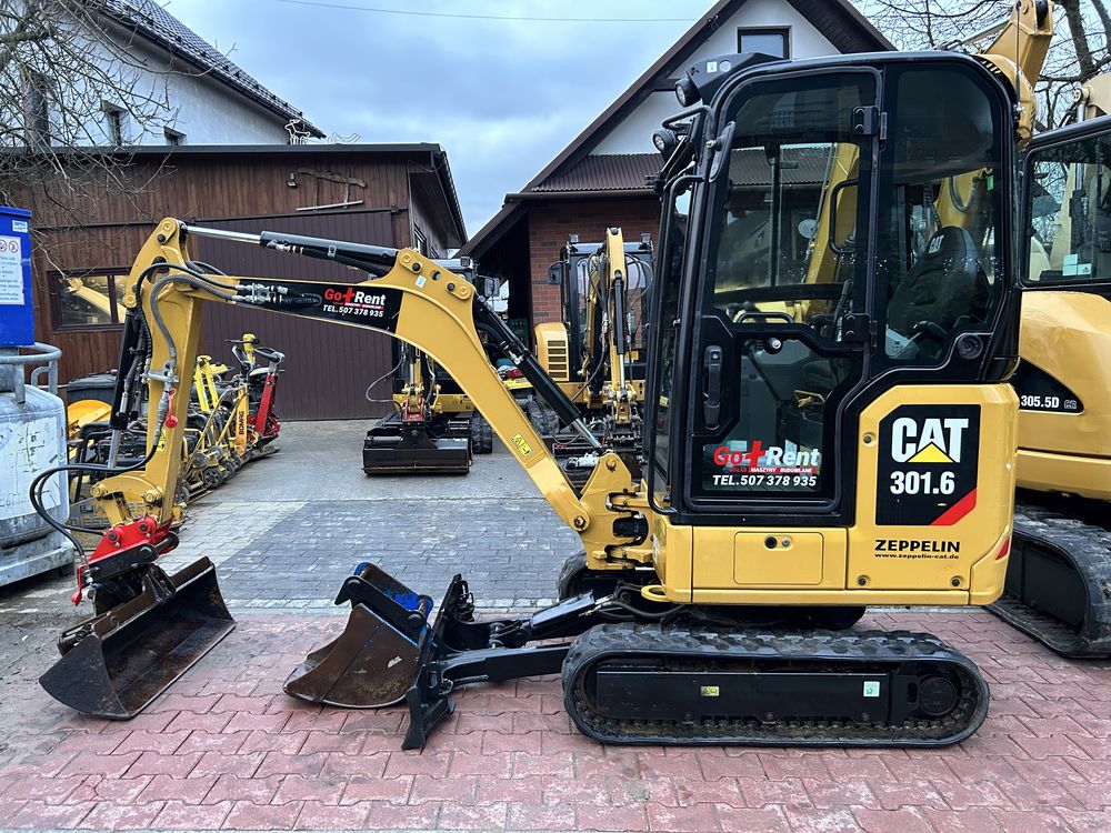 Minikoparka Caterpillar CAT 301.6 302 z Niemiec 2019rok 1925kg