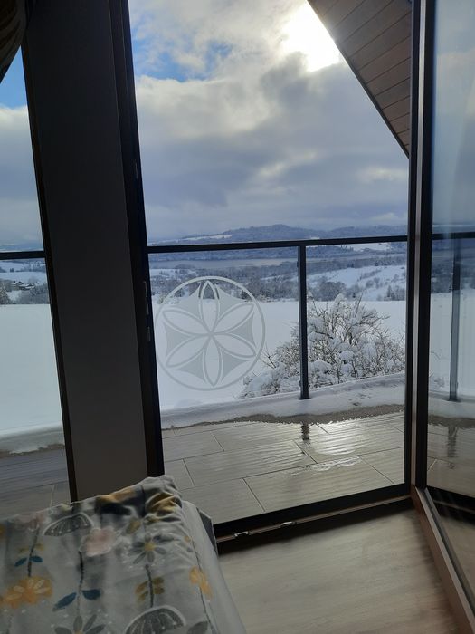 Domek z balią z areomasażem z widokiem na j. Czorsztyńskie