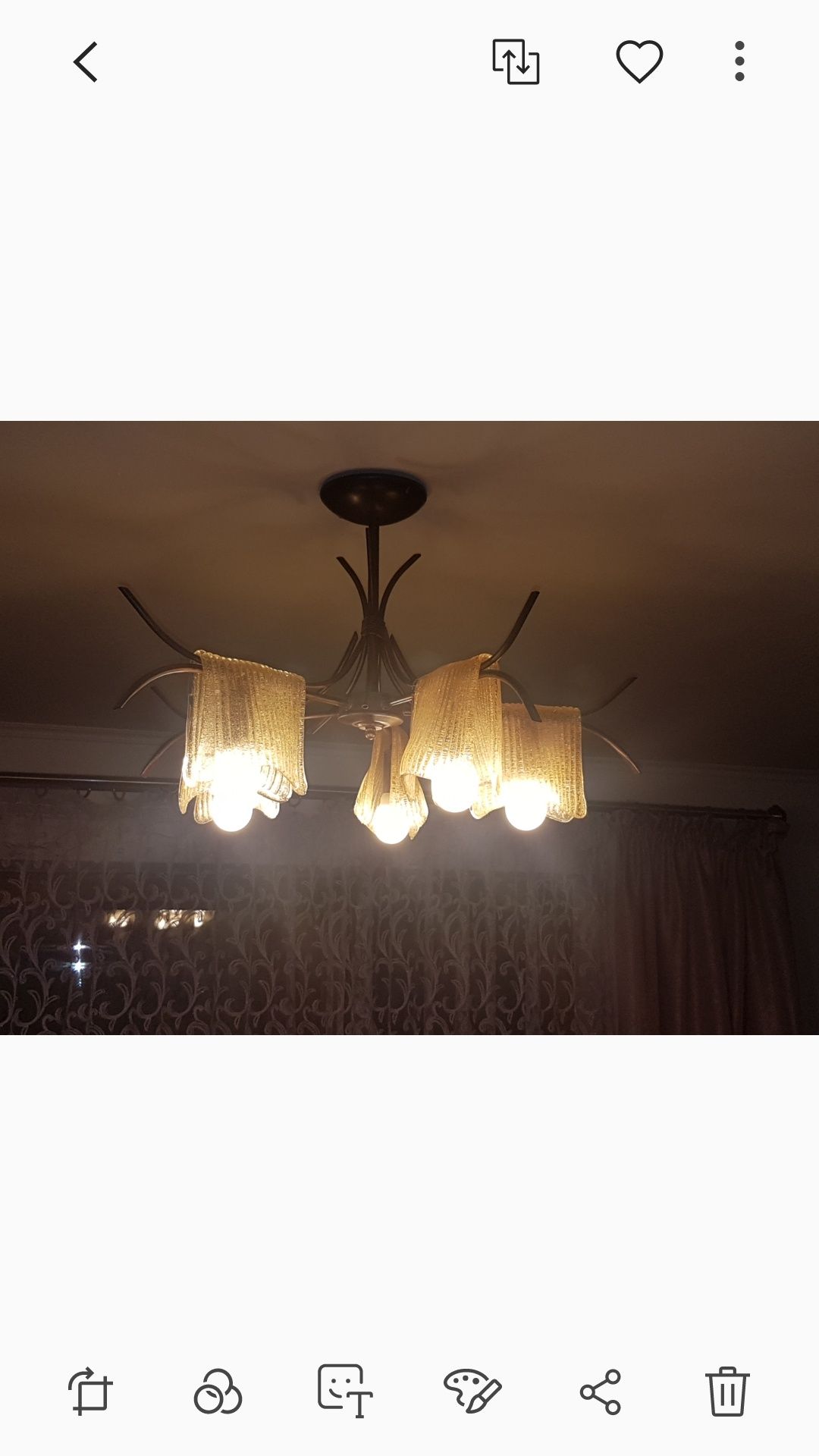 Lampa do salonu tafla szkła modna rustykalna żyrandol z żarówkami