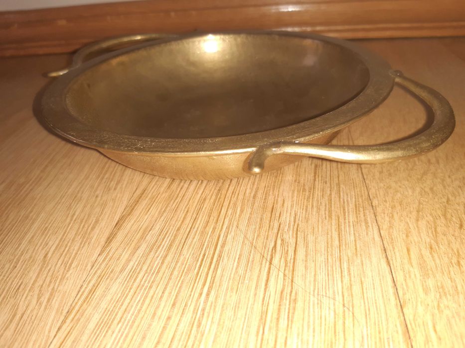 Stara miseczka, półmisek, talerz z mosiądzu