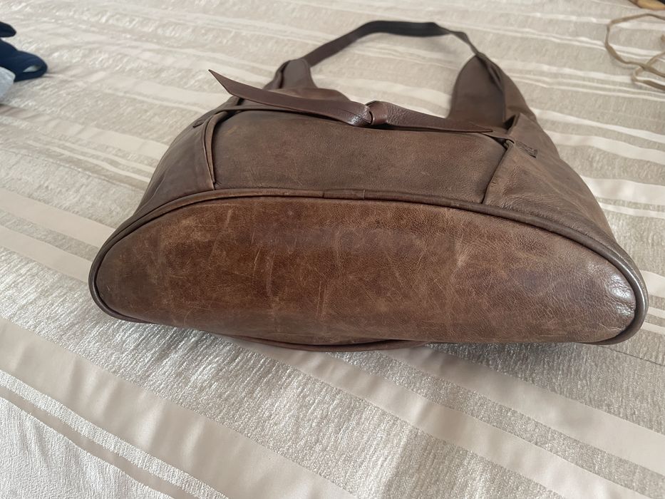 Carteira de pele castanha Paula Salgado