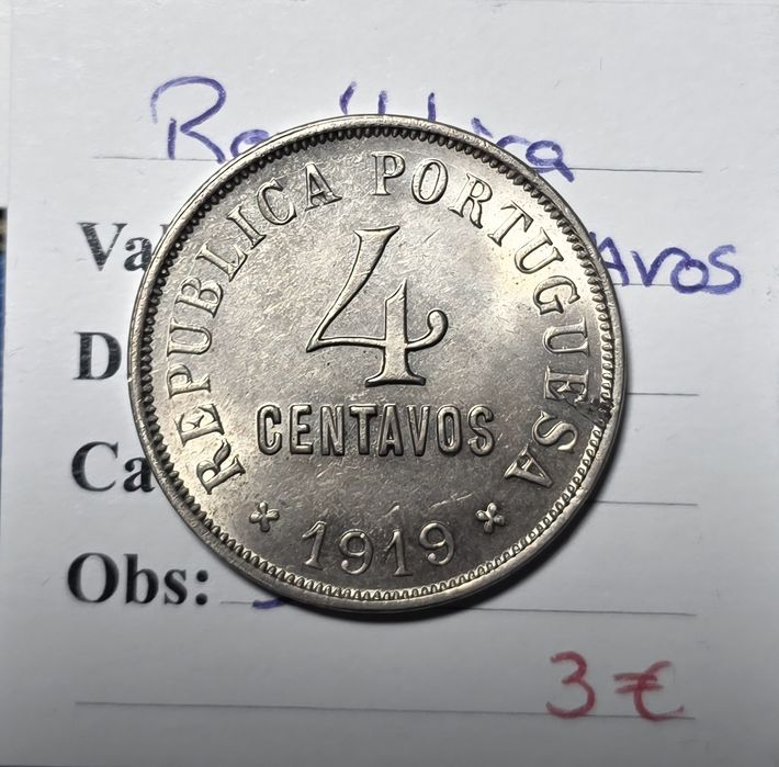 4 centavos 1919 soberba