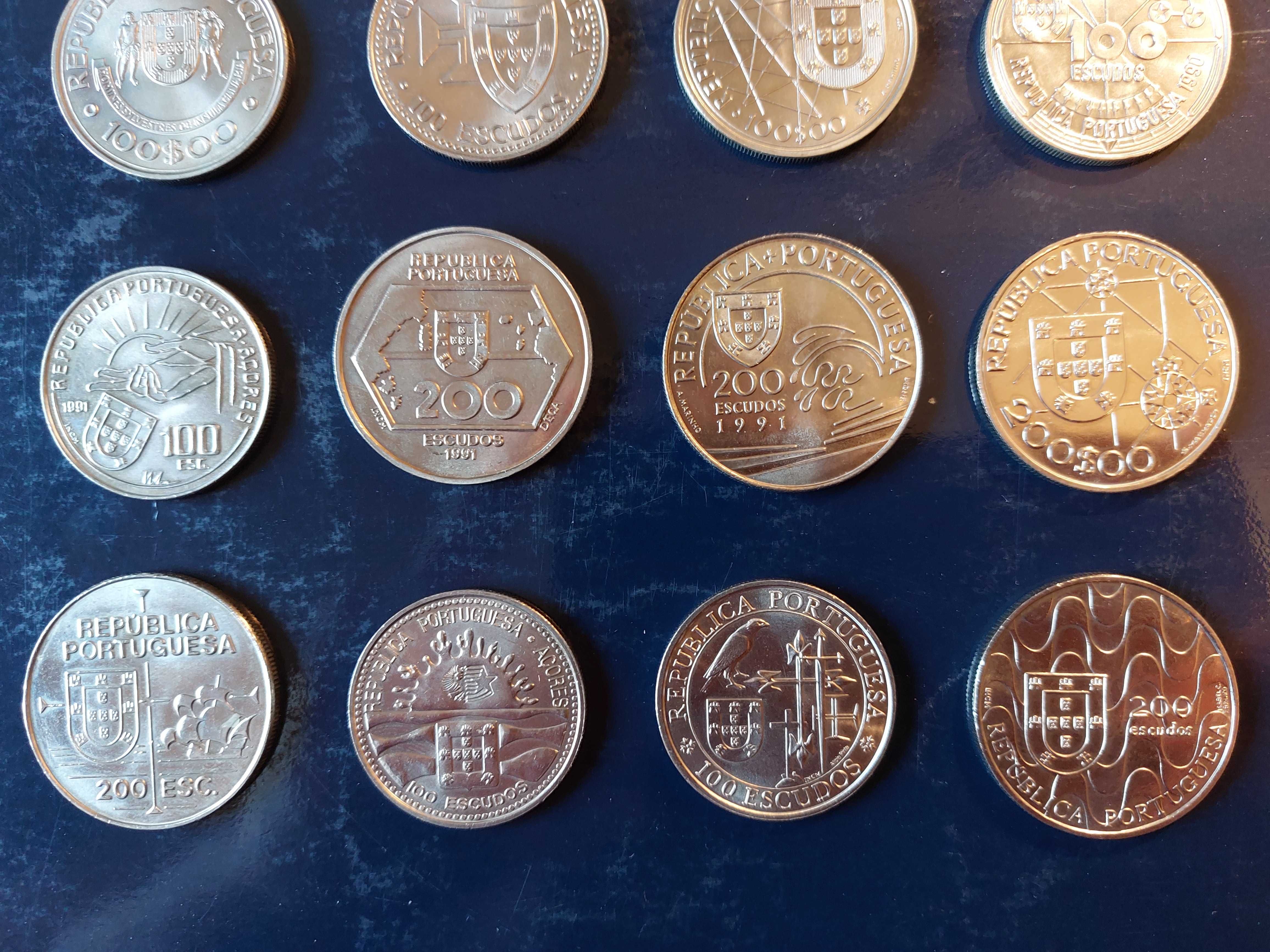 Moedas Comemorativas Portugal, 100 e 200 Escudos (1985 a 1995)