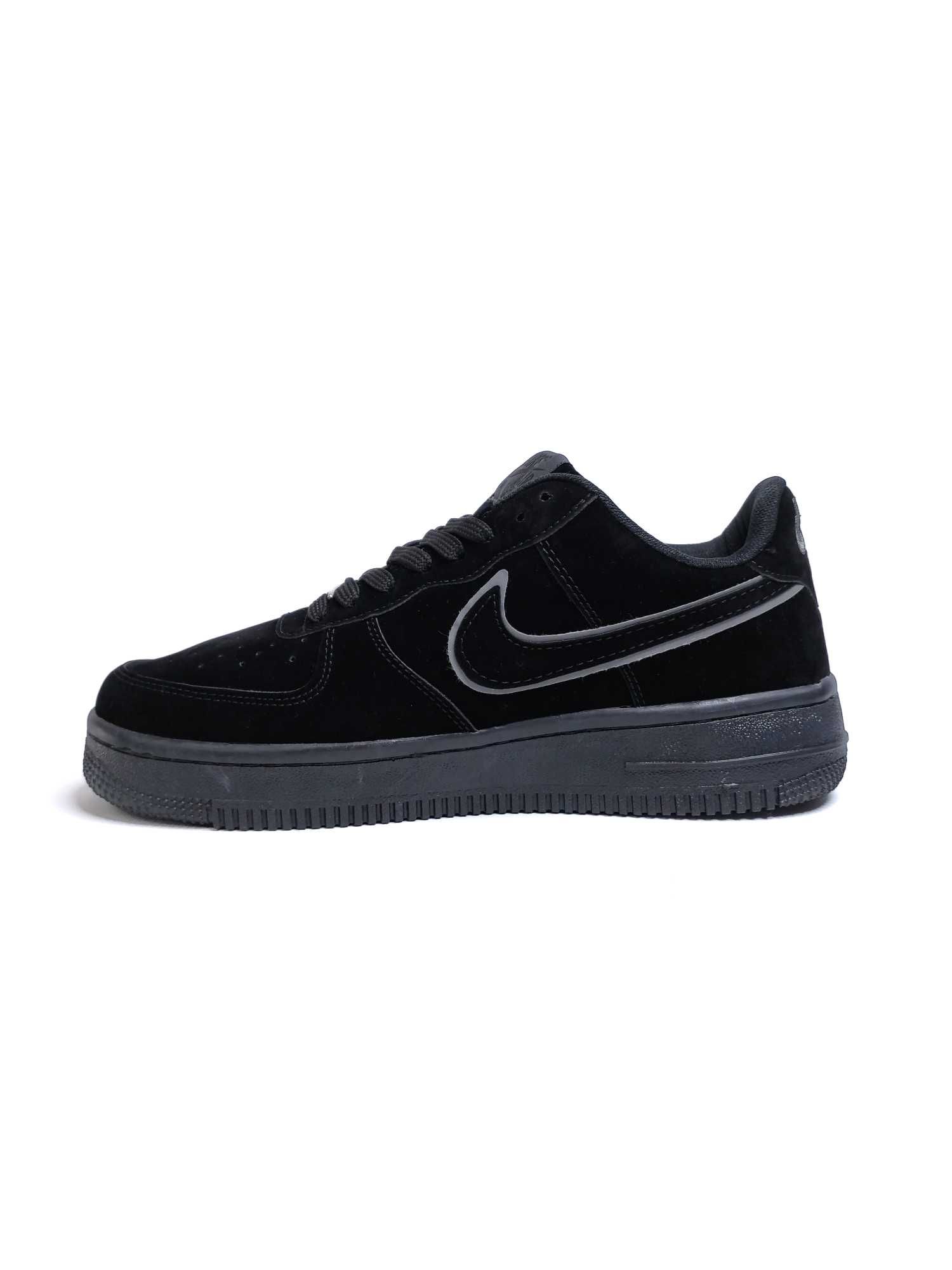 Мужские кроссовки Nike Air Force 1 Black. Размер 40-44. Найк