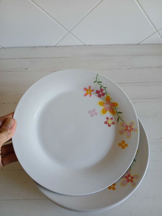 Conjunto Pratos de Sopa Porcelana Louça Dishes Set Pack Soup