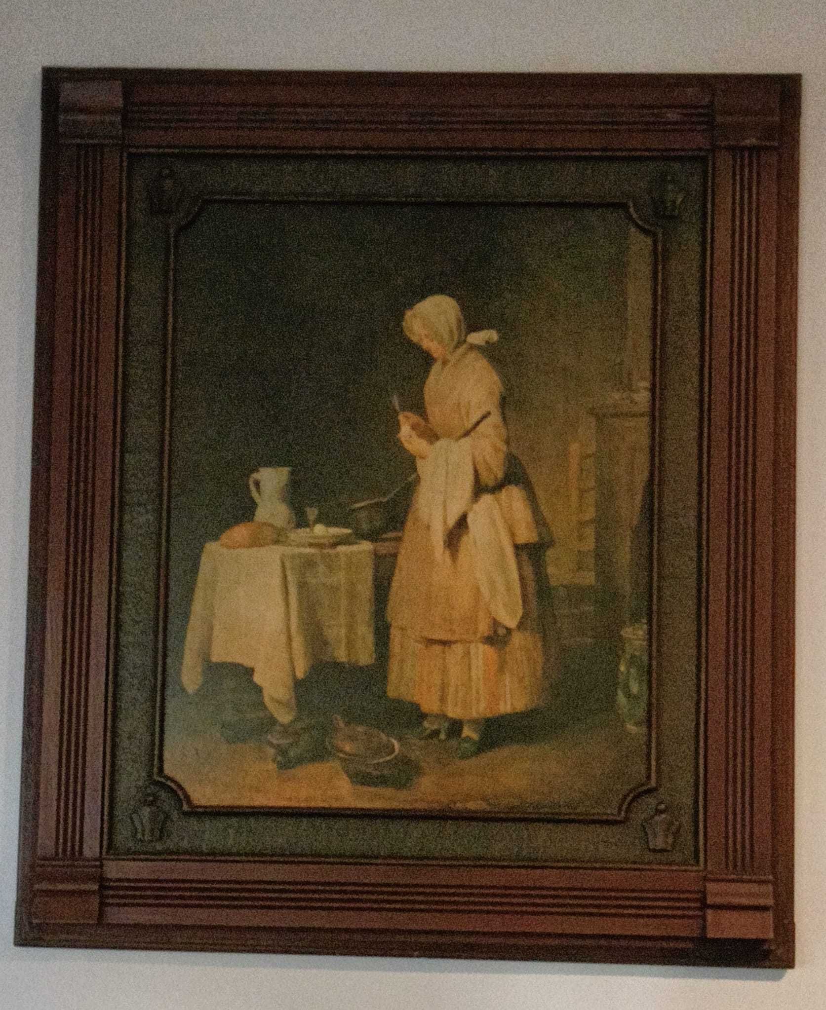 Quadro com moldura em madeira