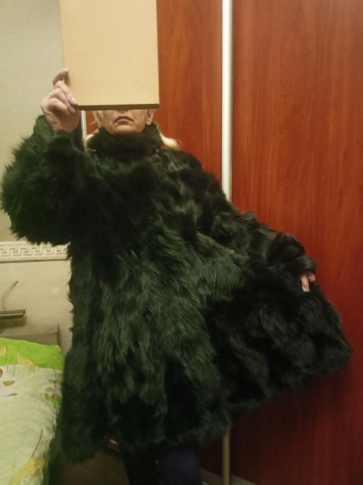 Шуба манто песець