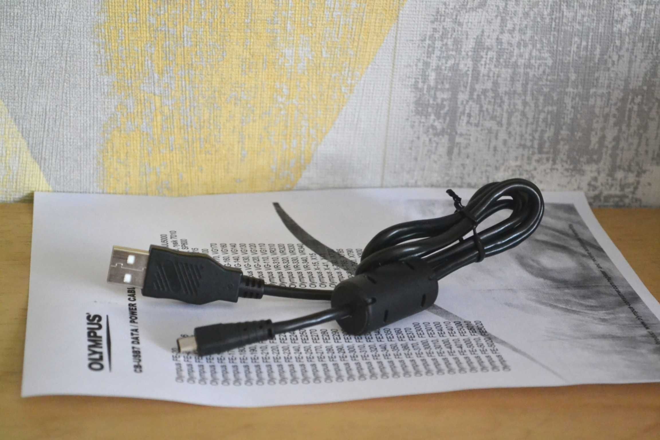 kabel usb OLYMPUS CB-USB7 min do FE-20 190 T100 X- V- także do NIKON D