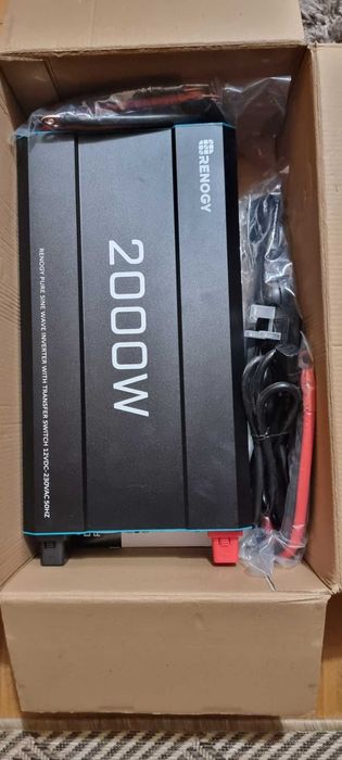 2000W 12V Pure Sine Wave Inverter with UPS Transfer Switch UK version