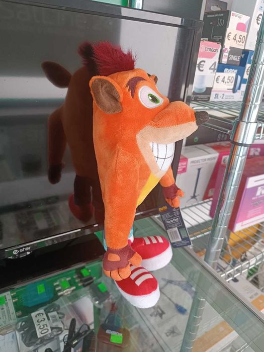PROMO:Peluche Crash Bandicoot SD Sorridente 32cm Nova Coleção 2023