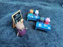 Zestaw świnka Peppa Peppa pig szkoła klasa dzieci przyjaciele figurki