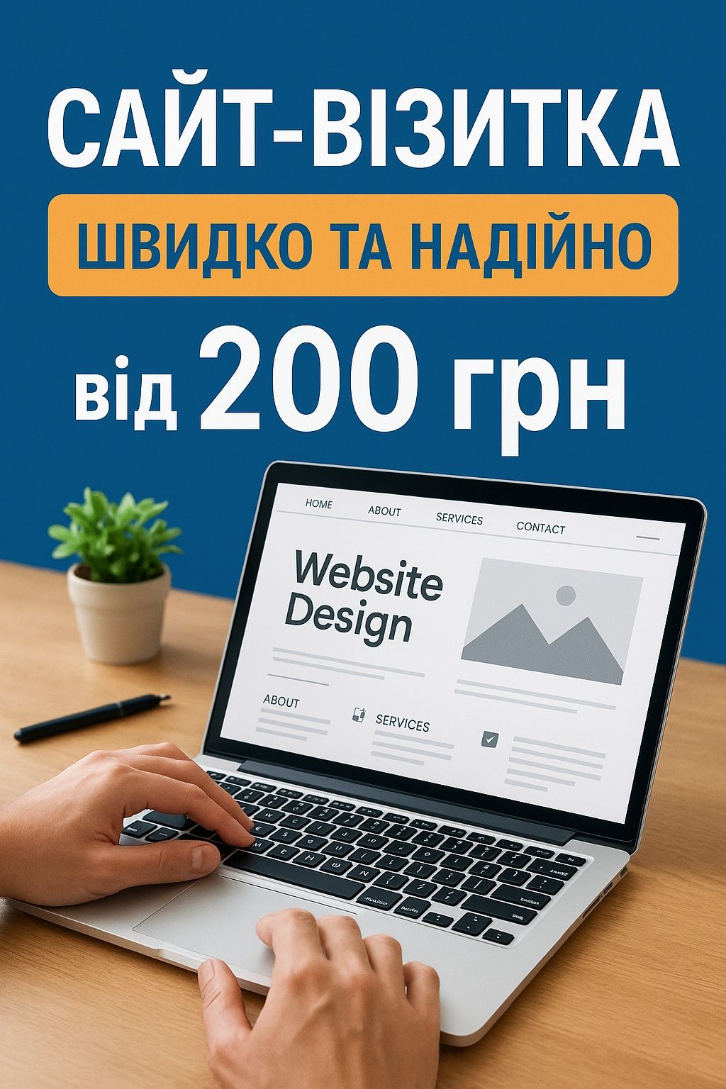 Сайт - візитка, швидко і надійно
