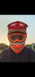 Kask motocyklowy na crossa enduro